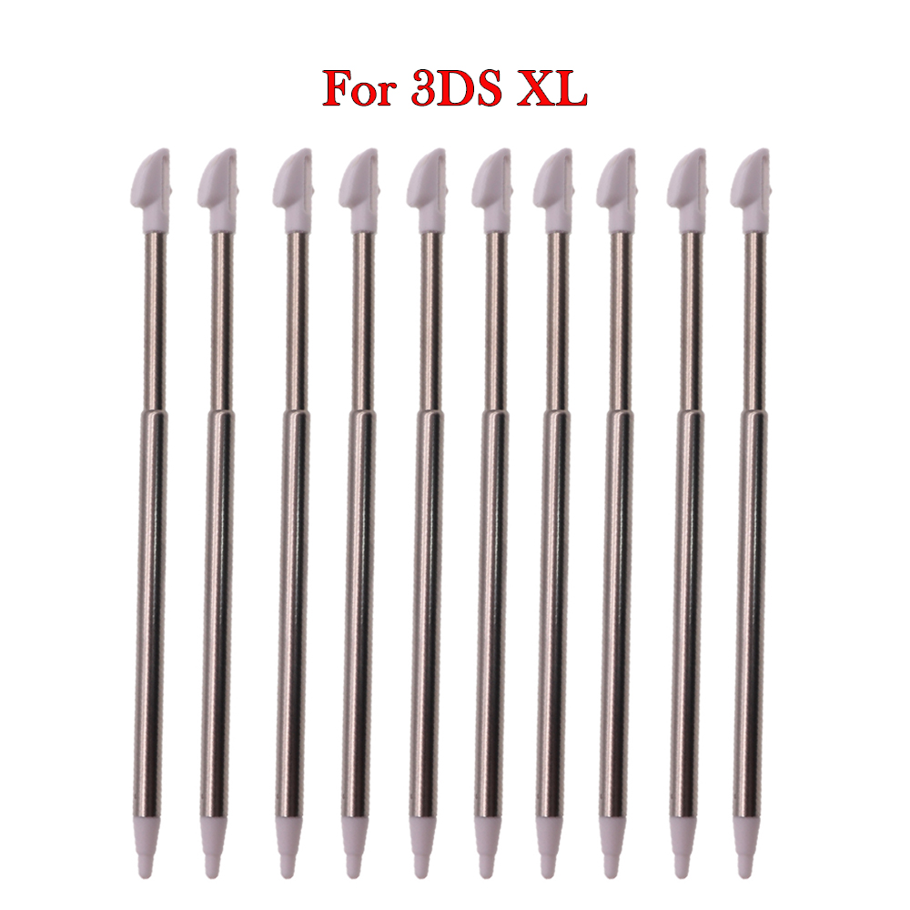 10 stücke Metall Teleskop Stift Stift Kunststoff Stift Touchscreen Stift für Nintendo 2DS 3DS Neue 2DS Neue 3DS XL LL Für NDSL NDSi: Pro 3DS XL