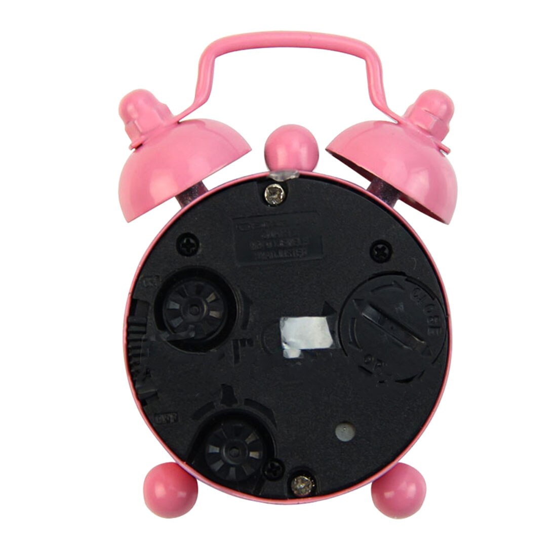 Mini reloj despertador Retro portátil de dibujos animados, reloj de escritorio con doble campana redonda, reloj Digital de mesa, decoración del hogar