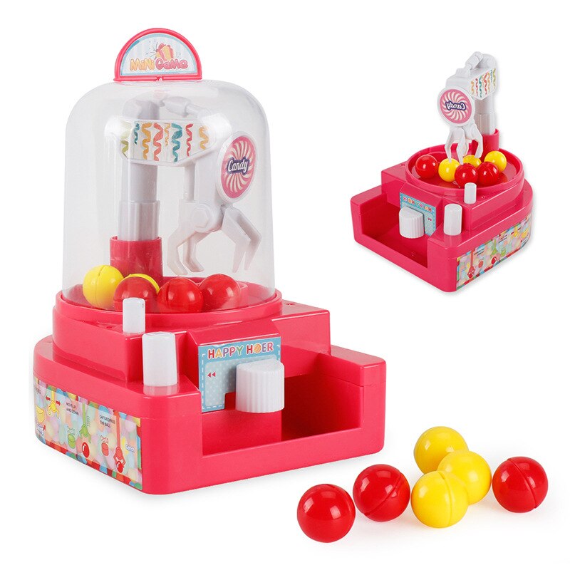 Candy Grabber Catcher Mechanische Arm Kleine Bal Crane Machine Creatieve Handheld Vangst Pop Geen Batterij Mini Speelgoed Machine Uit