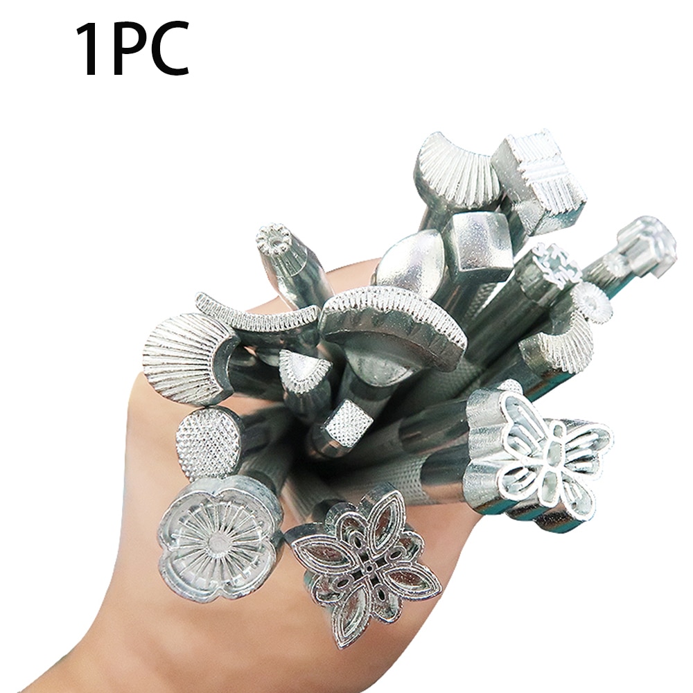 Metal Leather Working Carving Staming Tools Solid Printinting Saddle Making Tools Handmade DIY Craft Accessory