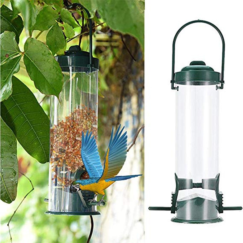 Fuglefoder udendørs hængende mesh fodring transportable vilde fugle holder produkter have park træ container til haven gård indretning
