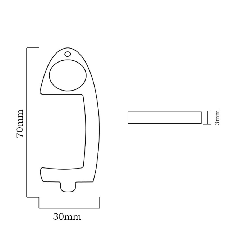 Contactless Safety Door Opener Safety Protection Brass Key Door Opener Hand Brass No-Touching Door Opener J99Store