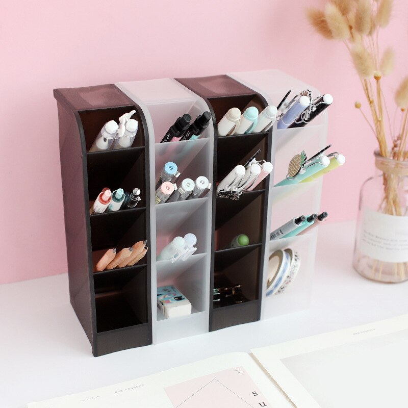 1pcs Stationery Storage Box 4 Layers Multifunctional Desktop Organizer for Home Office DJA99