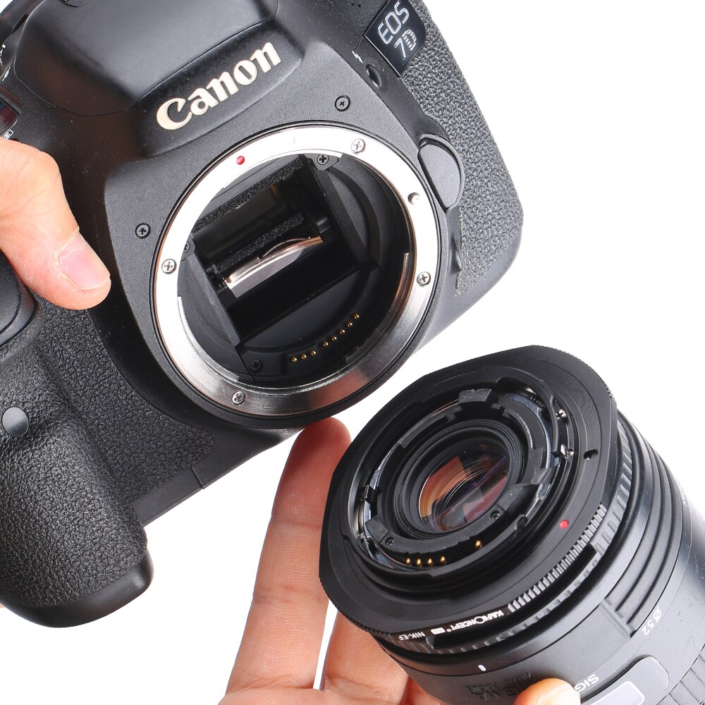 K &amp; F CONCEPT NIK-EF – objectif Ai F pour appareil photo Nikon à montage Eos EF Pro, anneaux d&#39;adaptation pour appareil photo Nikon F à Canon Eos EF