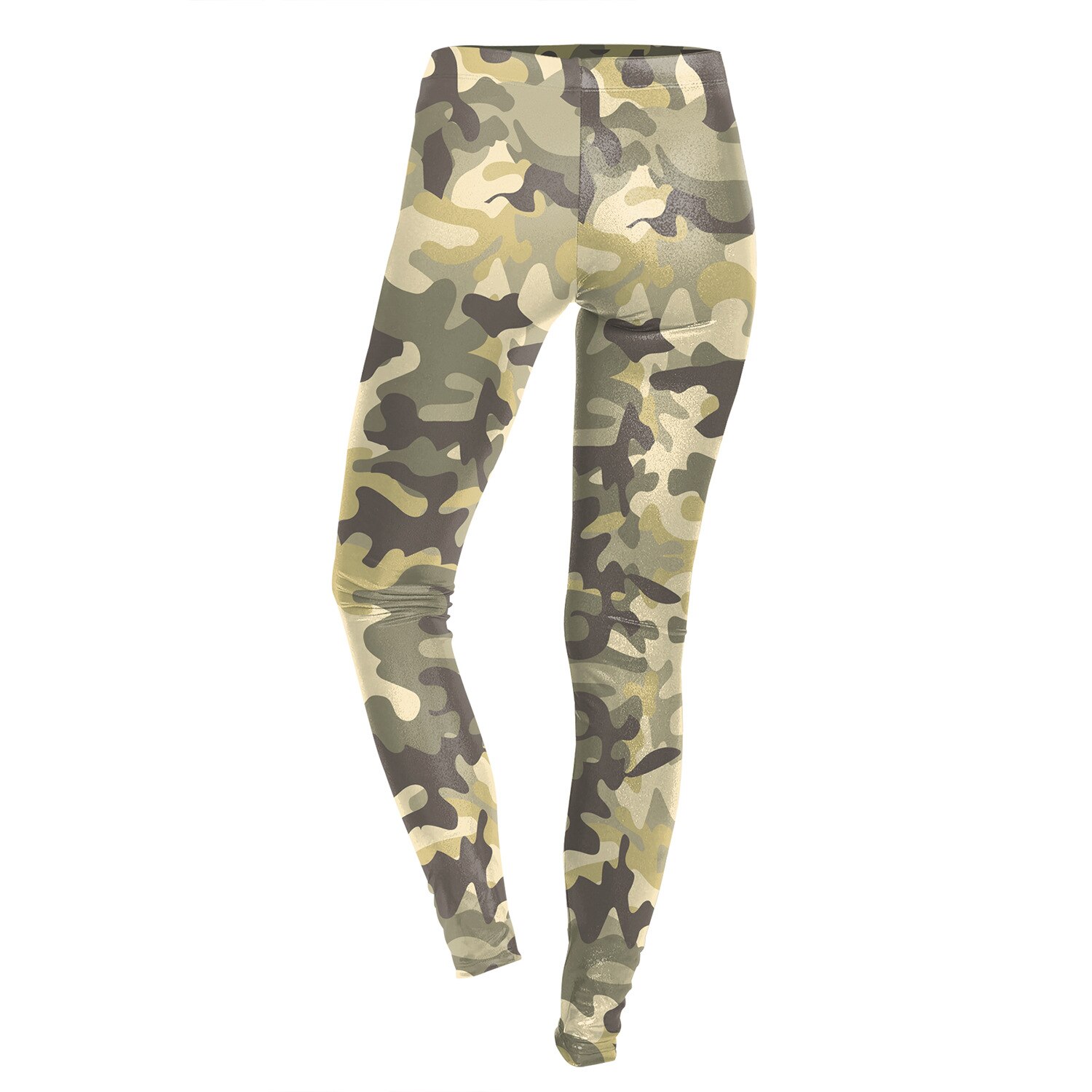 JIGERJOGER Winter grey camouflage printed Leggings Ankle full length low waistband Girl's running tight compression jegging