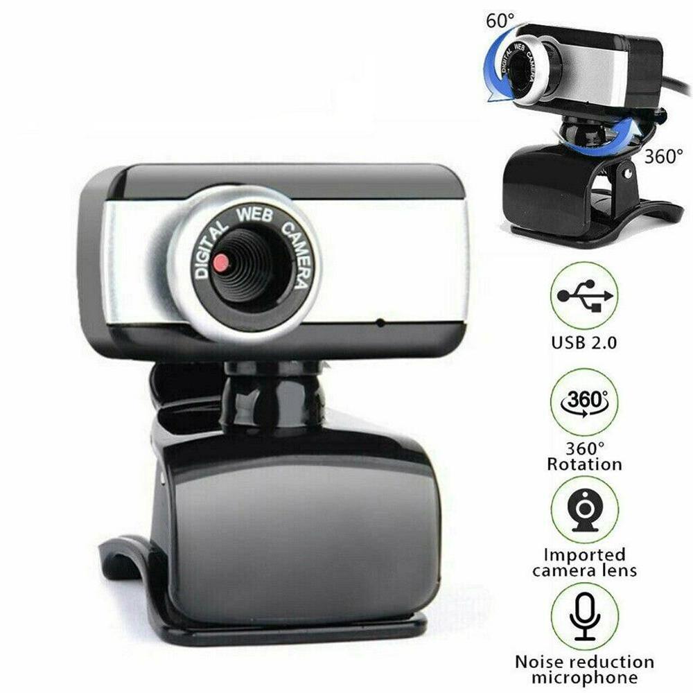 Notebook HD Clip USB Camera Drive-Free Computer Video WebCamera with Webcam Mini PC Head Built-in Microphone 1080P Computer J5I6