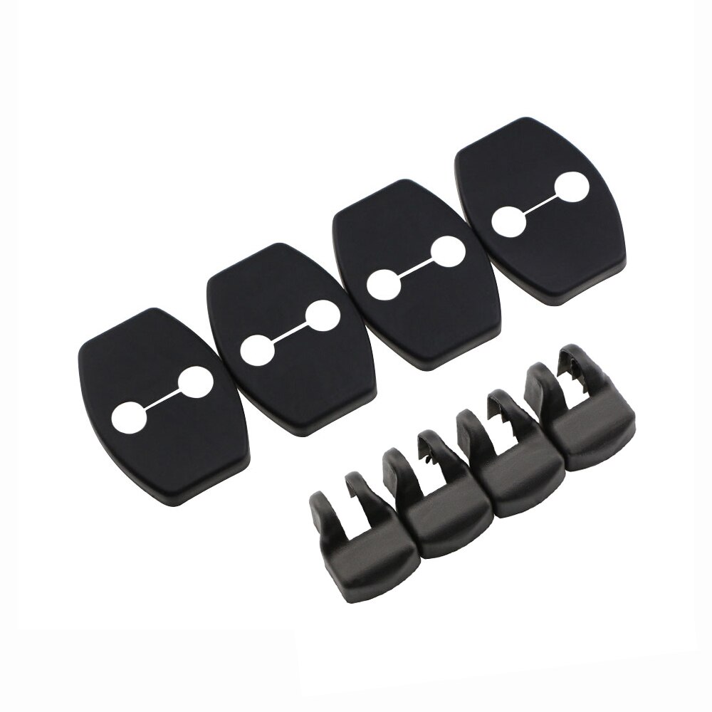 8Pcs/Set Car Styling Door Lock Protective Cover For Toyota Camry Rav4 Yaris Highlander Prado Prius Corolla Reiz Vois: 8Pcs Full