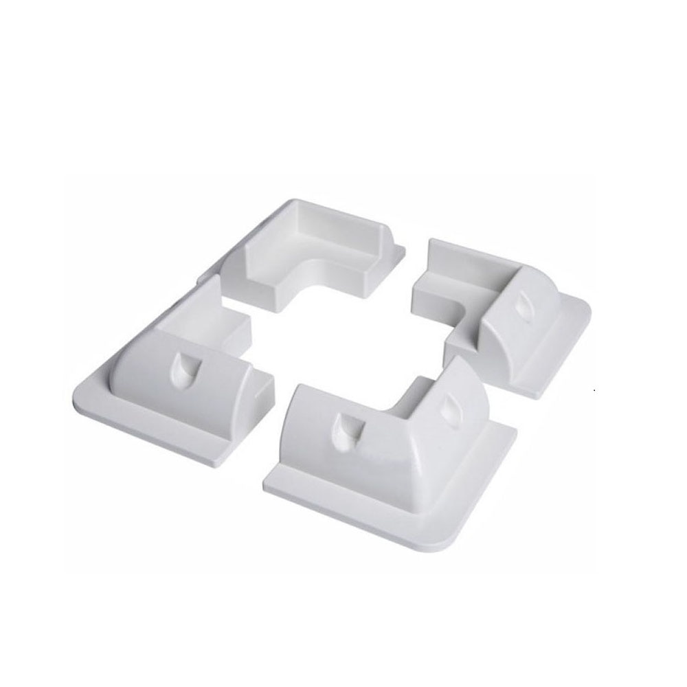 solar panel installation rv ABS mouting kit 4piece white colour for motorhome rv caravan roof