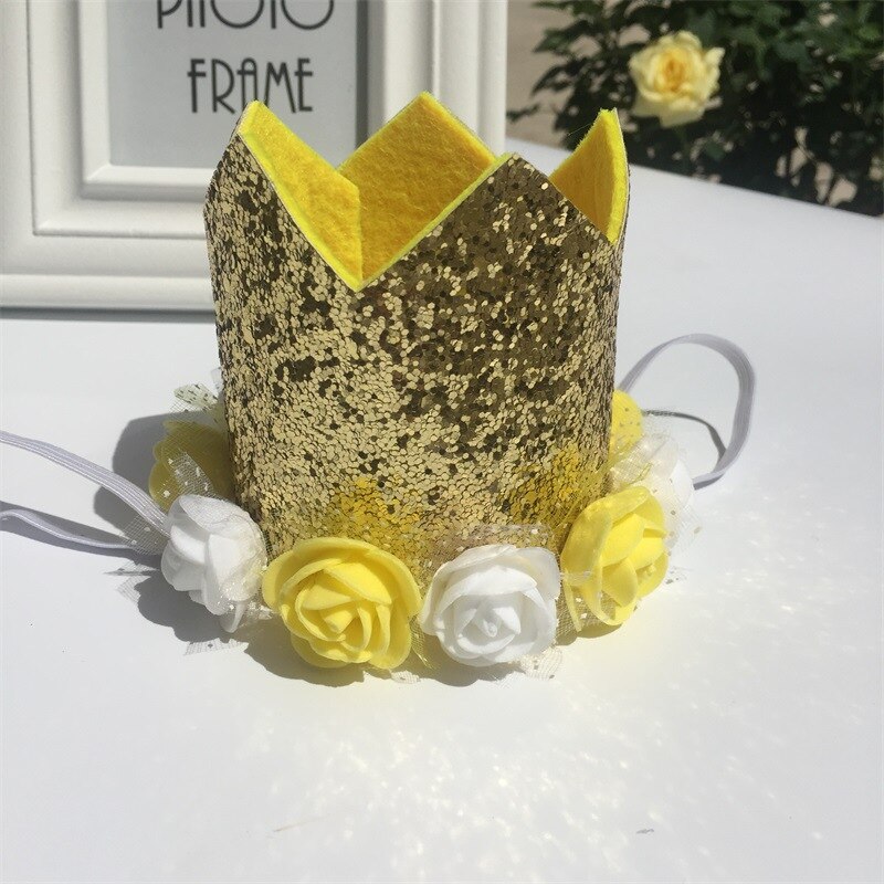 Mode Huisdier Verjaardag Hoeden Leuke Sequin Crown Hond Verjaardag Hoed Pet Party Hoed Voor Kerst Verjaardag Partij Haar Accessoires: Golden