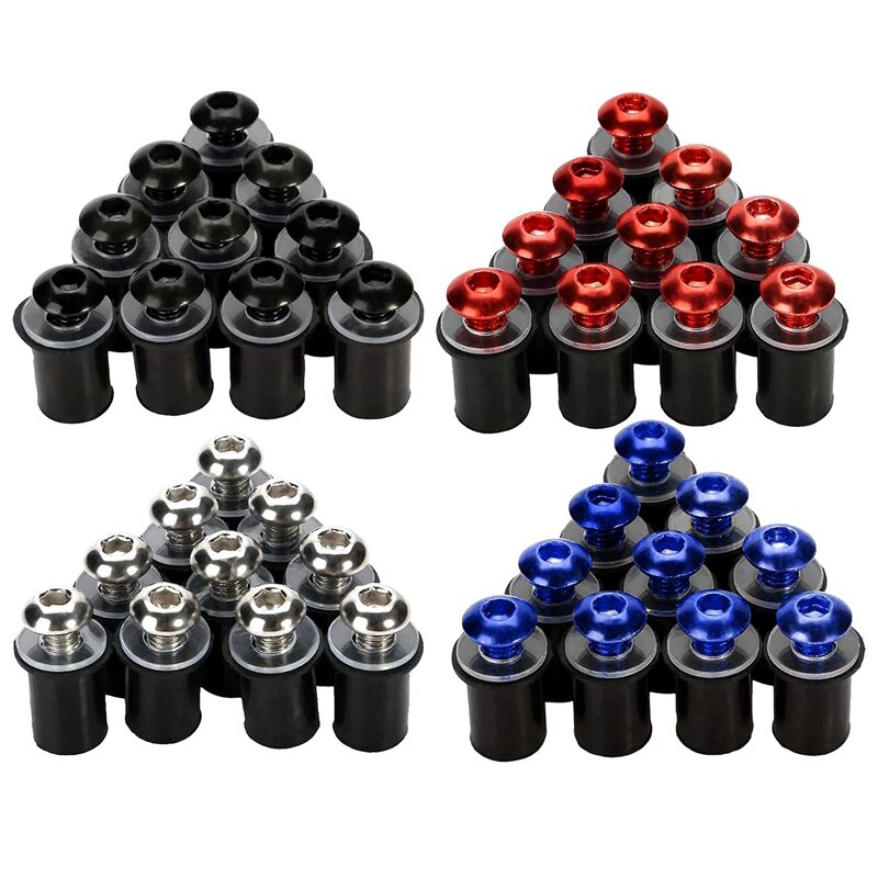 10pz 5 millimetri di trasporto Del Motociclo Vite Accessori Parabrezza Universale di Fissaggio A Vite Decorativa dado