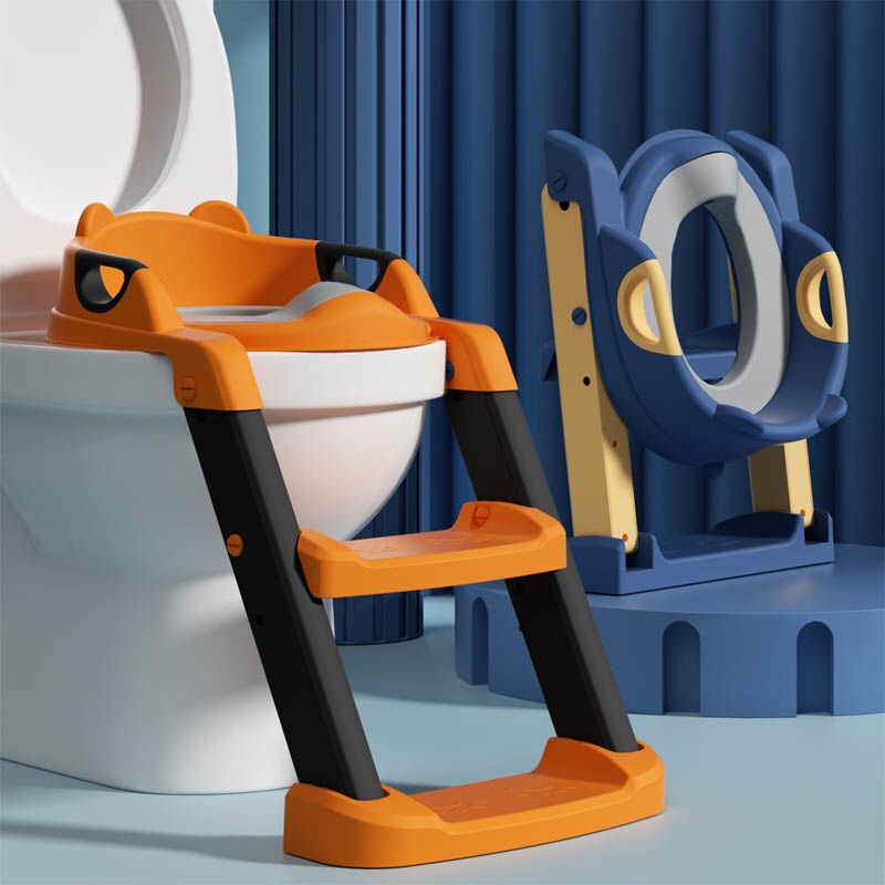 Folding Infant Potty Training Seat Urinal Backrest Chair With Step Stools Ladder For Baby Toddlers Boys Girls Safe Toilet Seat