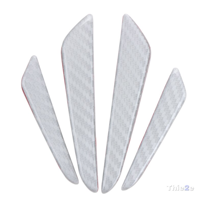 4/Pcs car door anti-collision car-styling Sticker car-covers for Dacia duster logan sandero stepway lodgy mcv 2 car accessories: silver