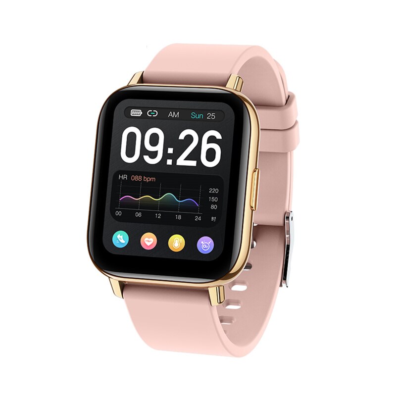 Montre connectée P32 pour les hommes et les femmes, étanche conforme à la norme IP68, écran tactile de 1.65 pouce, Bluetooth, musique, longue durée de veille, pour iPhone et Android