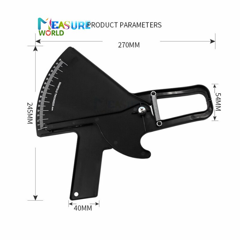 Slim Guide caliper Body fat Caliper skinfold caliper body caliper body fat tester plicometros 0-80mm