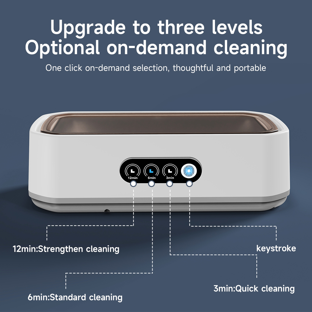Ultraschall Reiniger Maschine Brillen 650 ml Mini Hochfrequenz Vibration Reinigung Für Gläser Schmuck Prothese Schnuller