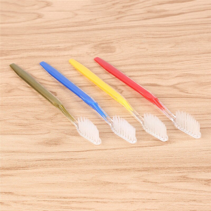 50 PCE Disposable Toothbrushes Individual Wrapped Dual Color Hotel Supplies Individually Packaged Soft Bristle Toothbrush