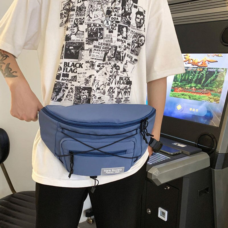 Grote Capaciteit Heuptas Unisex Fanny Pack Streetwear Borst Zak Hip Hop Banaan Tassen Outdoor Grote Riem Taille packs