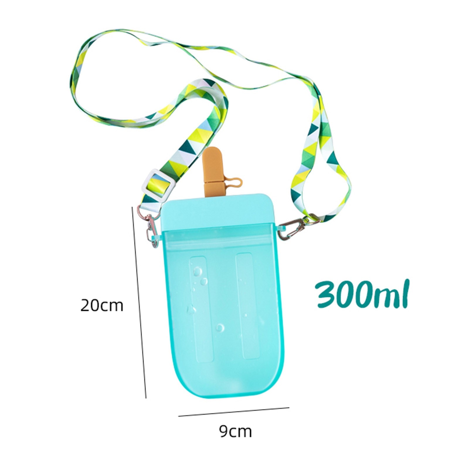 Leuke Zoete Ijs Water Fles Plastic Flessen Water Kids Water Met Stro Fles Anti-Val Creatieve Draagbare Popsicle cup