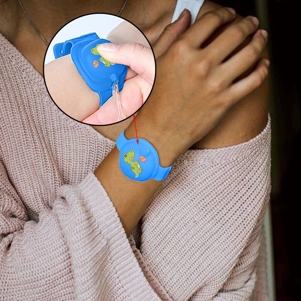 3 st handdesinfektionsmedel dispenser bärbar silikonarmband armband vuxen barn flytande armband handdispenser handtvättgel