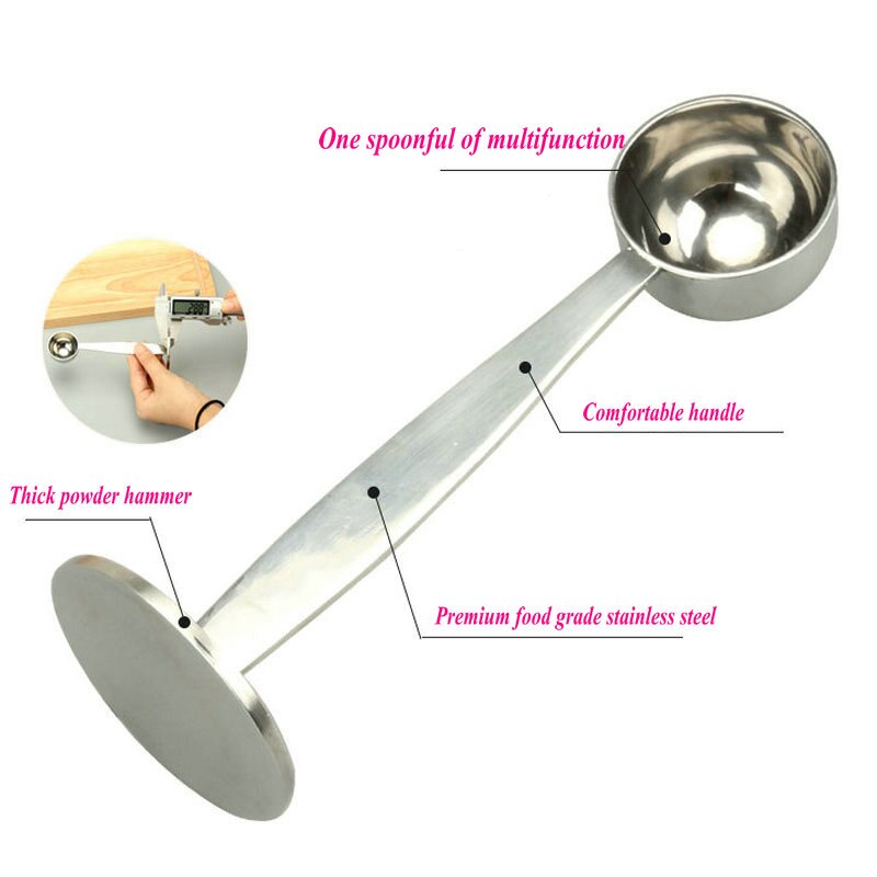 Doseur de café en poudre sur support en acier inoxydable 201, cuillère doseuse, outils pour le café et le thé