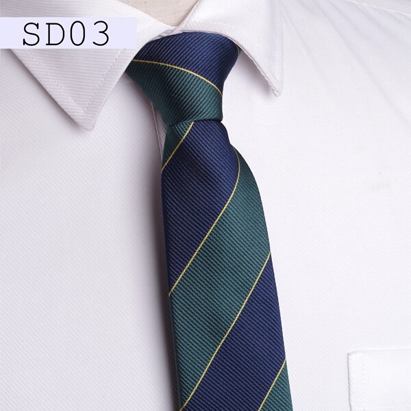 Mænd slips 7cm slips mænd & #39 ;s vestidos business bryllup slips mandlige kjole legame gravata england striber jacquard vævet: Sd03