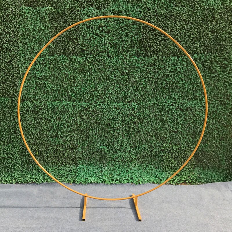 Étagère décorative en fer forgé pour arc de mariage, accessoire de décoration circulaire, pour arrière-plan de fête, à fleurs avec cadre: 2M / A