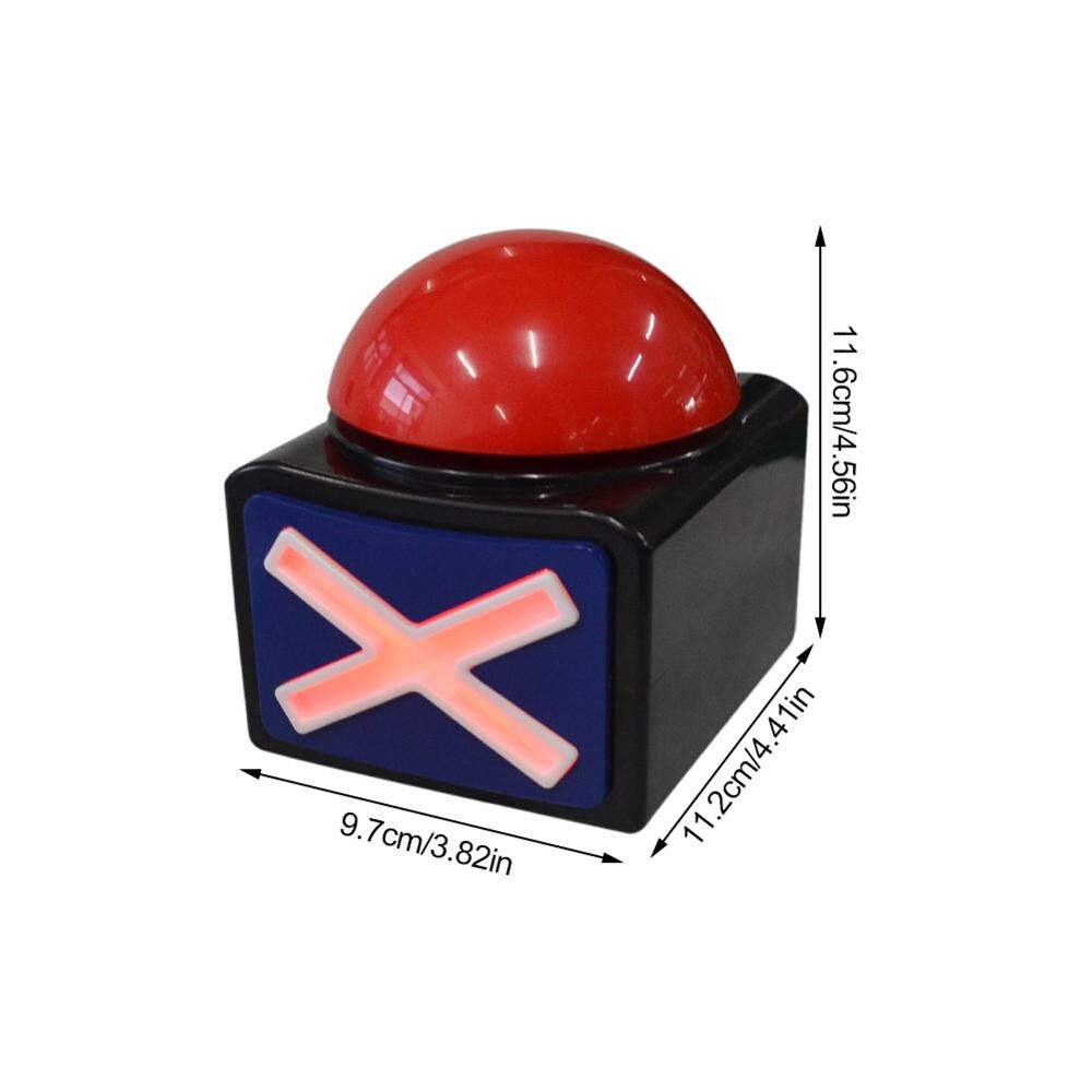 Game Answer Buzzers Alarm Buttons with Sound Light Funny Party Quiz Contest Answer Button Props Game Show Buzzers for Adults