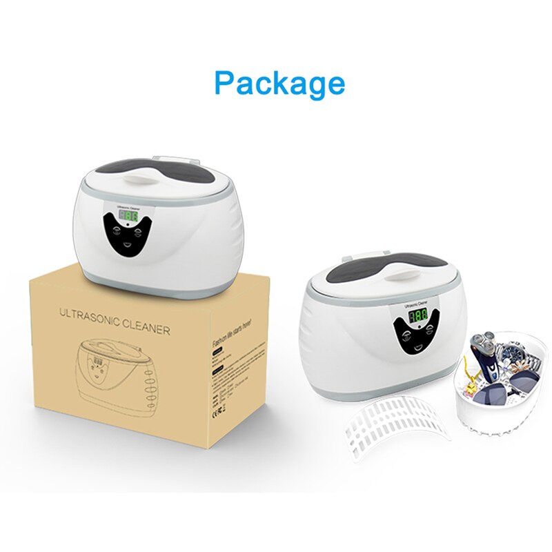 600ml Ultrasonic Cleaner SOONICK Super Sonic Jewelry Cleaning Machine Watch Ring Eyeglass Cleaners Sonic Denture Parts Washer
