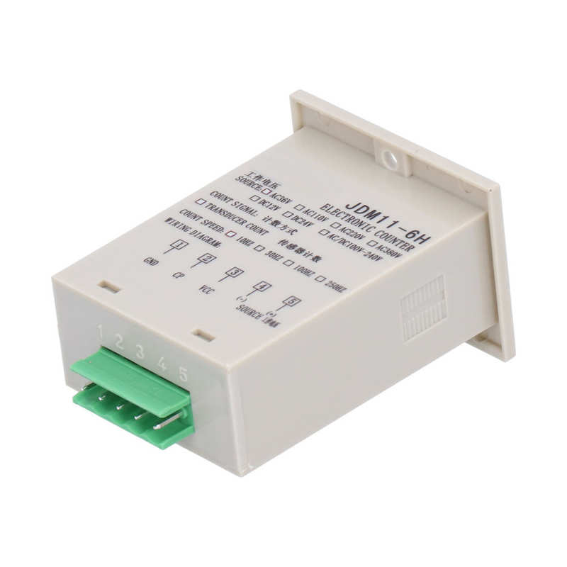 BERM Electronic Digital Display Counter Panel Industrial Inductive Counting Tool JDM11‑6H Sensor Counter Industrial Counter