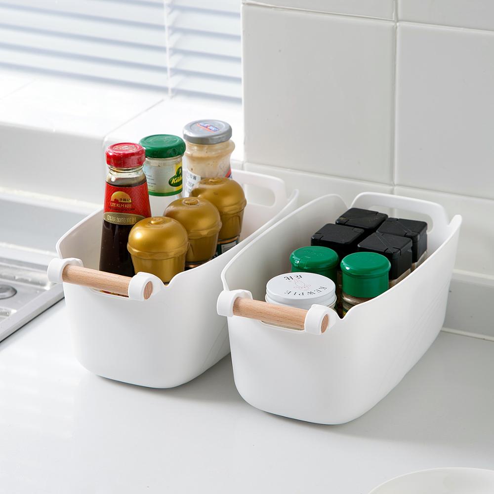 1pc Desktop Storage Basket Closet Organizer Toy Sundries Clothes Storage Box Snacks Container Case Kitchen Bathroom Organizer