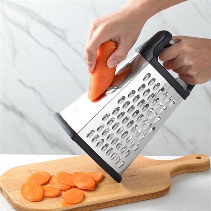 Stainless Steel Grater Multifunctional Vegetable Cutter Carrot Potato Vegetable Shredder Four Side Box Grater Kitchen Accessorie