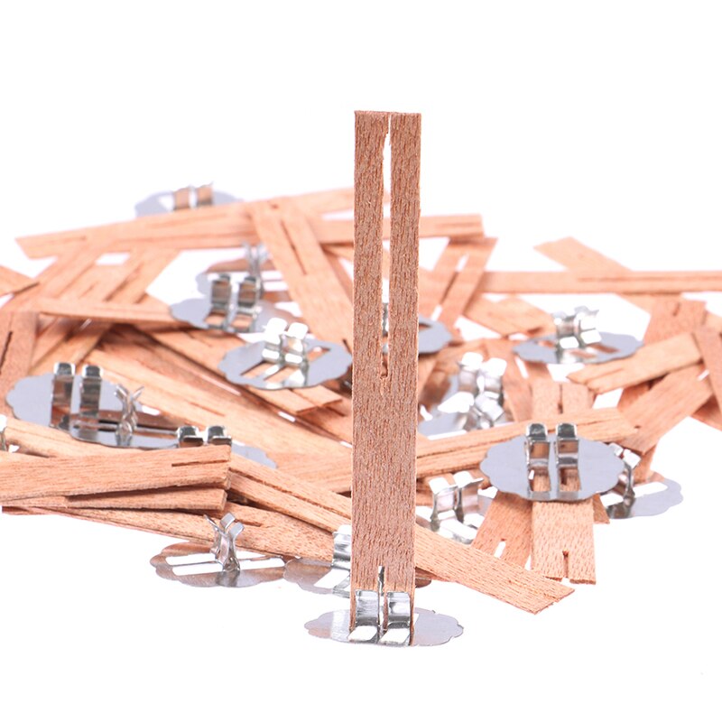 20Pcs Cross Houten Kaars Wieken Hout Kaarsen Core Voor Diy Kaars Maken