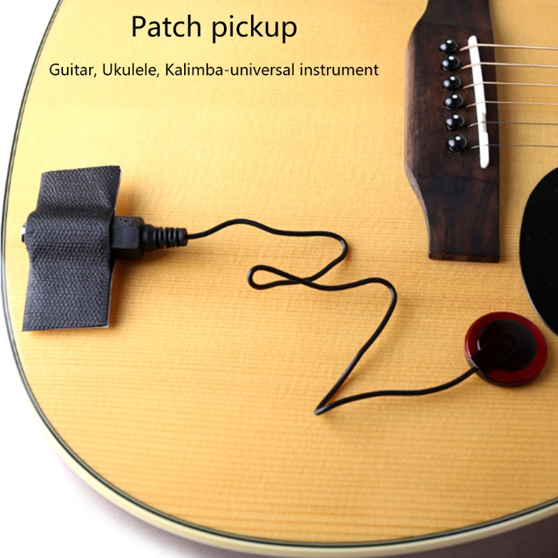 Multifunktionaler tonabnehmer für akustikgitarre, kontaktmikrofon, piezo-wandler, cello, banjo, bass, ukulele, mandoline, universell