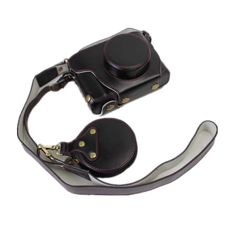 Zwart/Koffie/Bruin Camera PU Leather Case Tas Cover Voor Fujifilm Fuji X100F X100-F Met Opbergtas