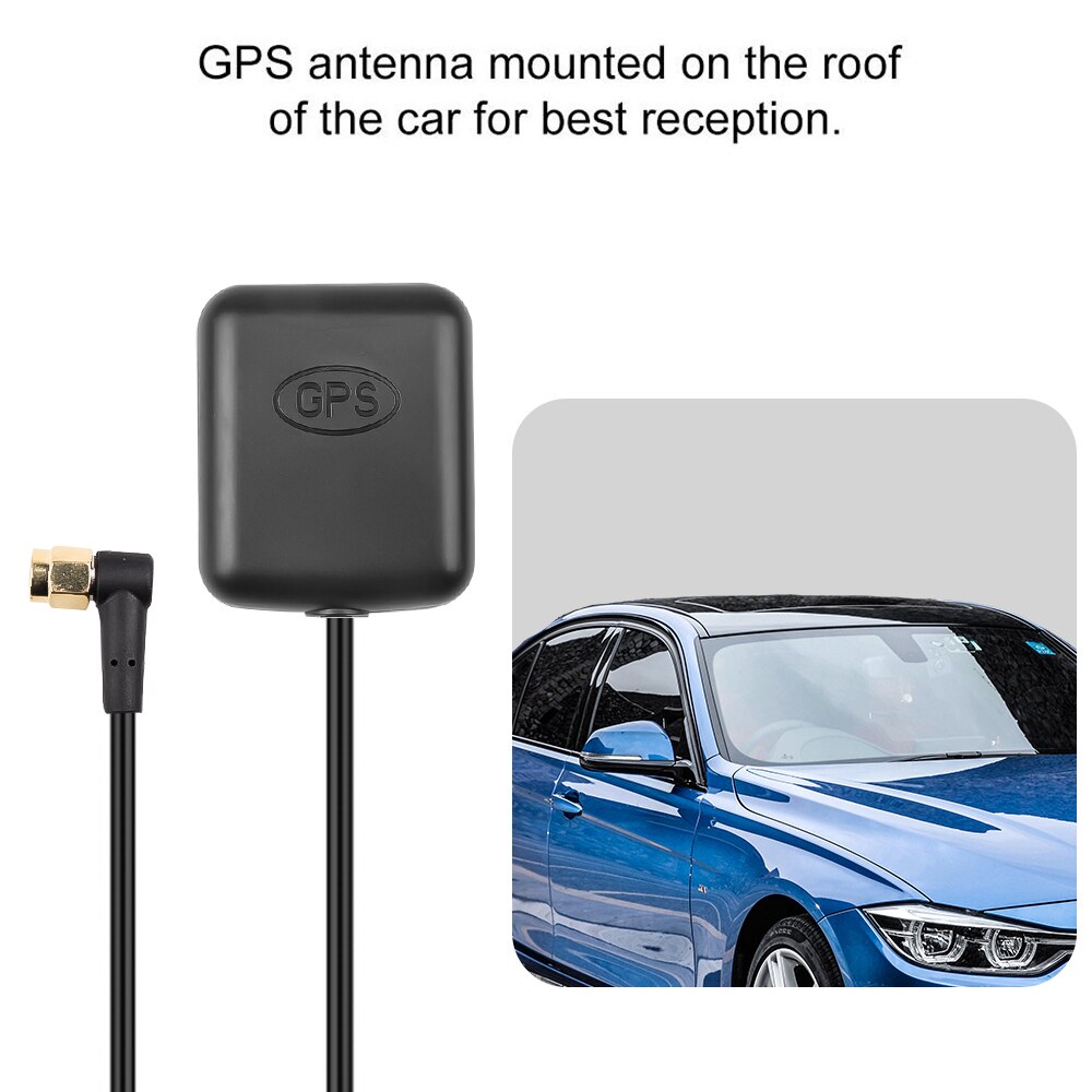 Coche Antena Gps SMA conector de Cable de 2M receptor Gps Auto adaptador de antena con 90 grados para coche reproductor de navegador DVR