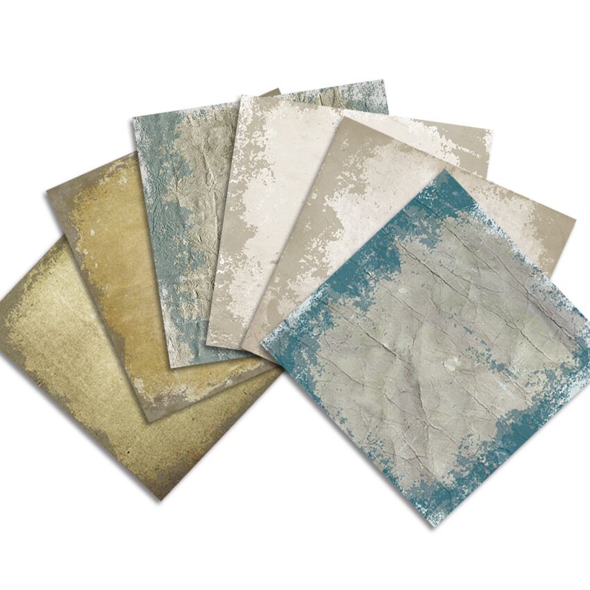 DIY aged paper Scrapbooking paper pack of 24sheets handmade craft paper craft Background pad 0491