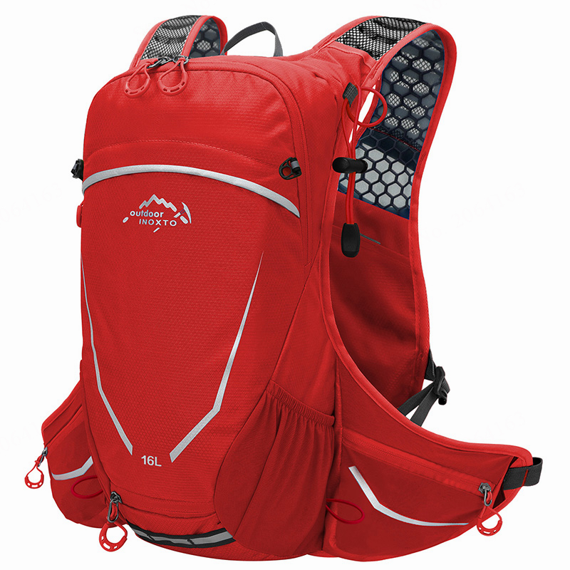 INOXTO-mochila de ciclismo impermeable para exteriores, bolsas de bicicleta de montaña, Maratón, deporte, Camping, senderismo, hidratación, 16L: Color gris
