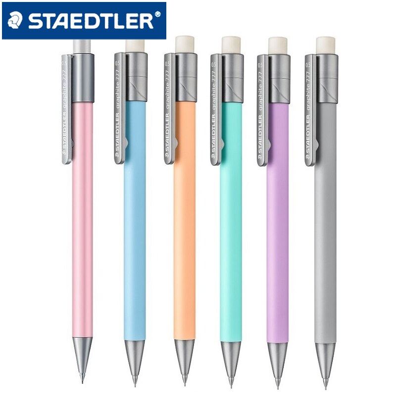 1 stk tysk staedtler macaron farvesystem 0.5mm automatisk blyant 777-05 bkpa studerende skrivning er ikke let at bryde