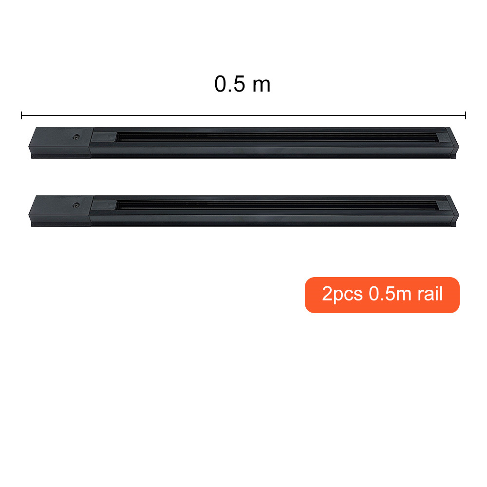 LED-Spur-Stelle Beleuchtung Schiene Spur Streifen 0,5 m 1m Weiß Schwarz 2 Draht Spur 2 Teile/los Schiene Streifen stecker Für Spur Licht führen: Orange