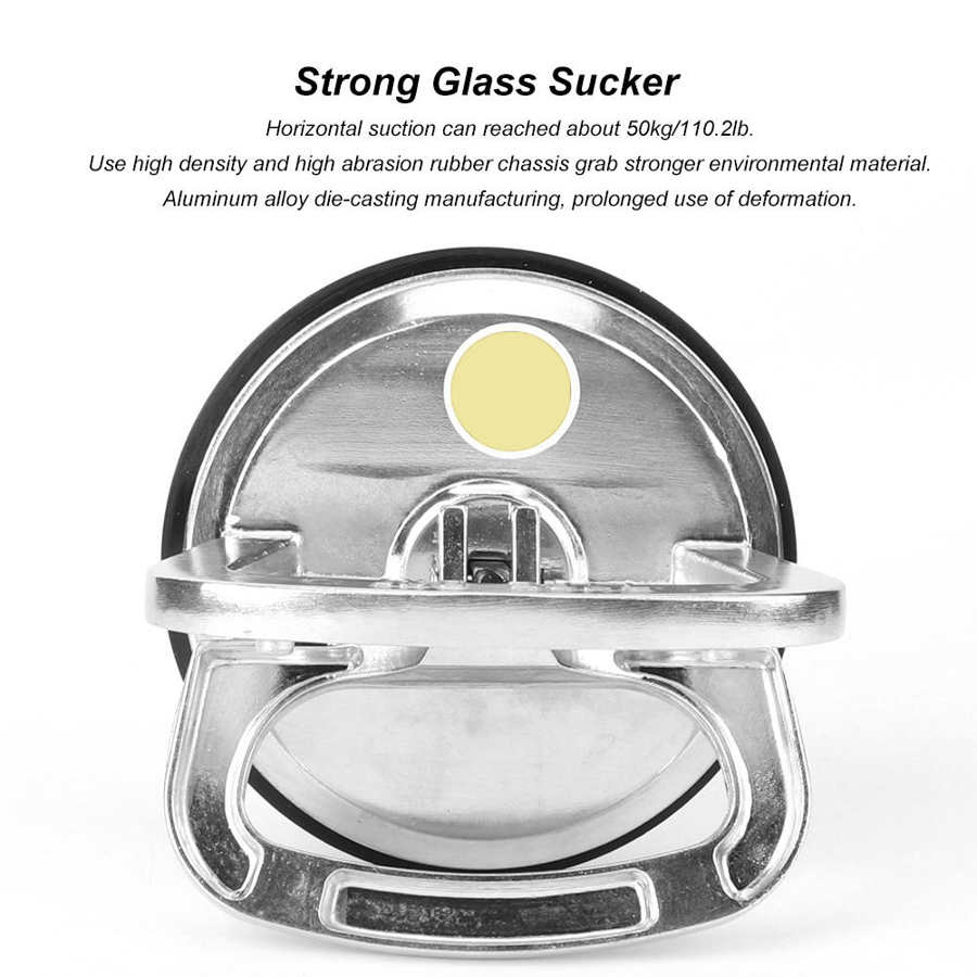 50kg manuella sugkoppar aluminiumlegering glaslyftare avdragare enkla klor för glasgolv keramiska plattor sugrörsverktyg