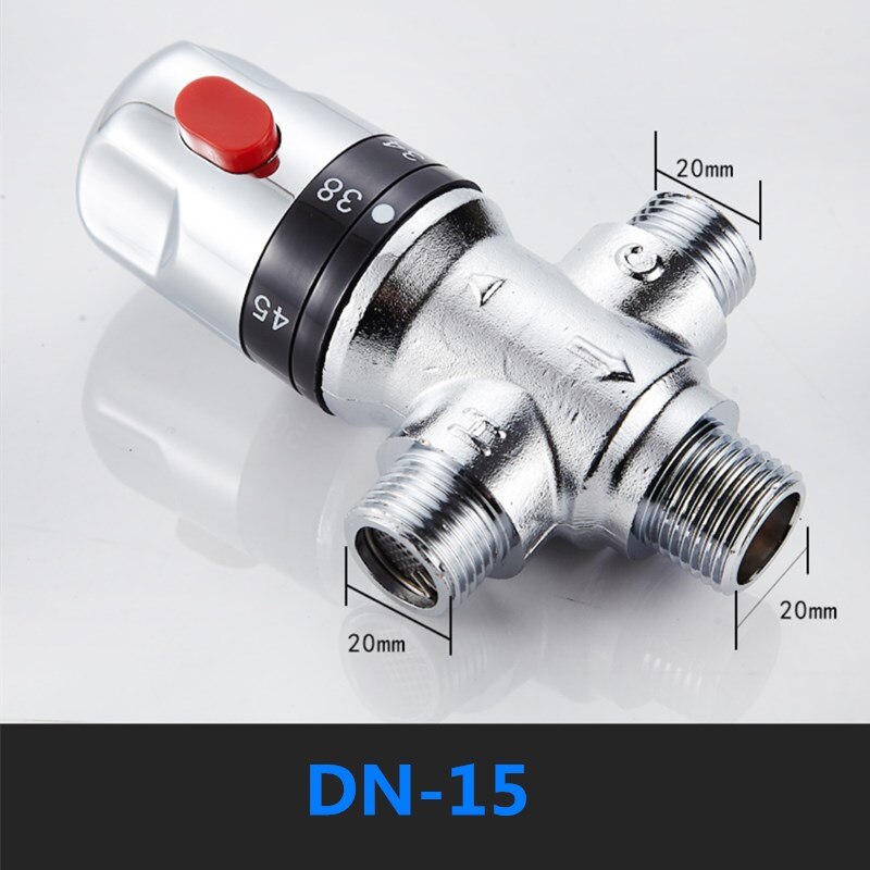 DN15 Brass Thermostatic Mixing Valve Constant Water Temperature Shower Faucet Valve Bathroom Kitchen Tap Valve Accessories: DN15