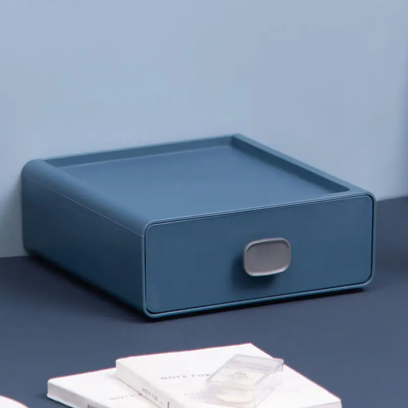 Schublade Kosmetik Parfüm Haar Zubehör Briefpapier Schmuck machen-hoch Gestell Lagerung Haushalt Kunststoff Schreibtisch Gittergewebe Organizer Kasten: Gold
