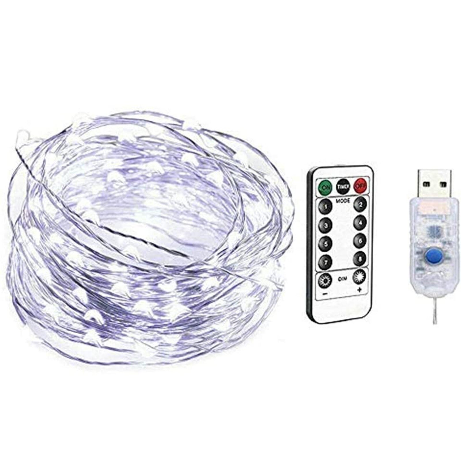 10m 100 Led Lights String USB Charging Waterproof Lighting Strings Adjustable String Fairy Lights With Remote Control Home Decor