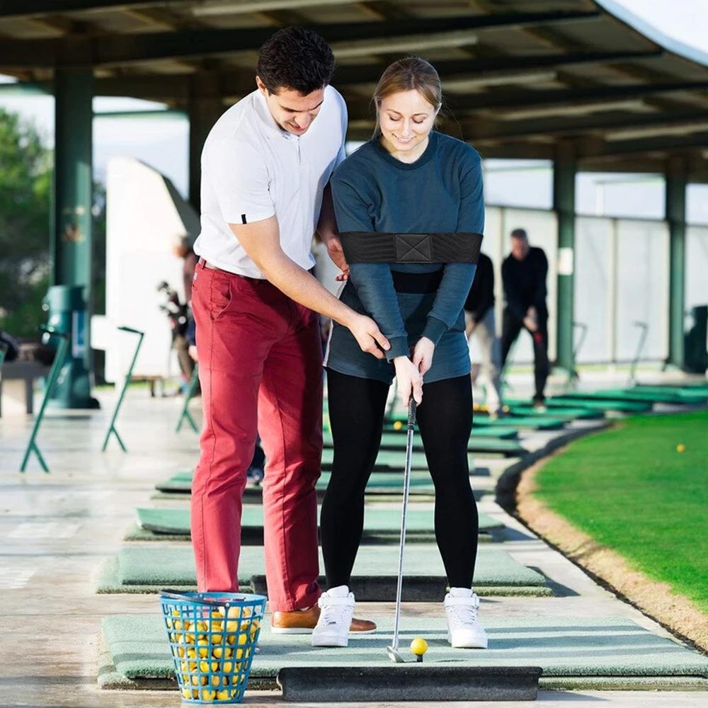 Hulpmiddel voor het trainen van de golfswing (2- pack), swingcorrigerende armband, golfswingtrainer, hulpmiddelen voor het corrigeren van de soepele swing voor beginnende golfers