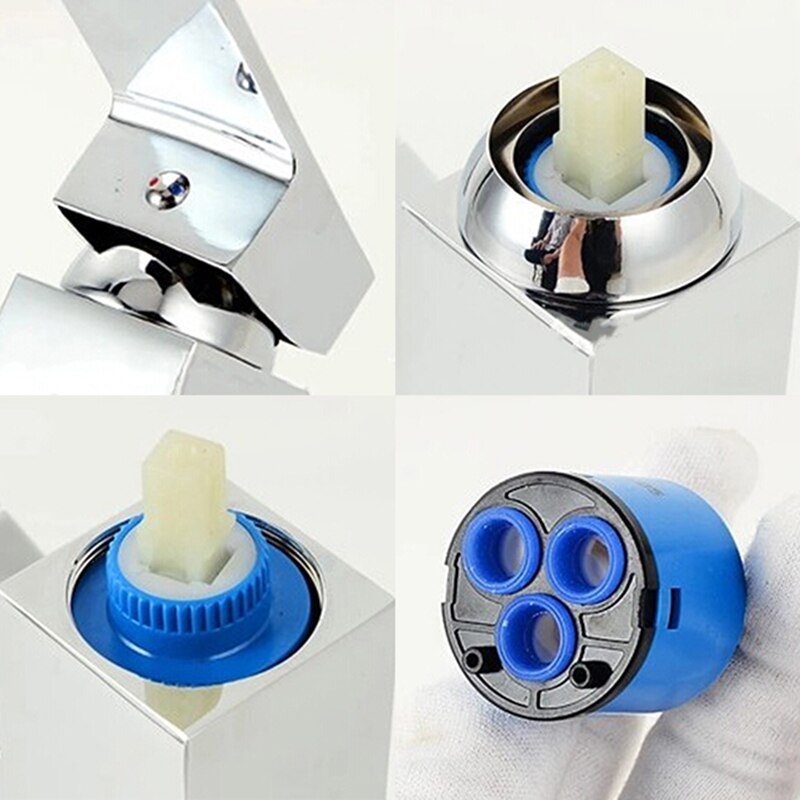 35/40Mm Keramische Schijf Cartridge Mengkraan Thermostatische Cartridge Kraan Disc Klep Pp Plastic Keramische Cartridges Voor Mixer