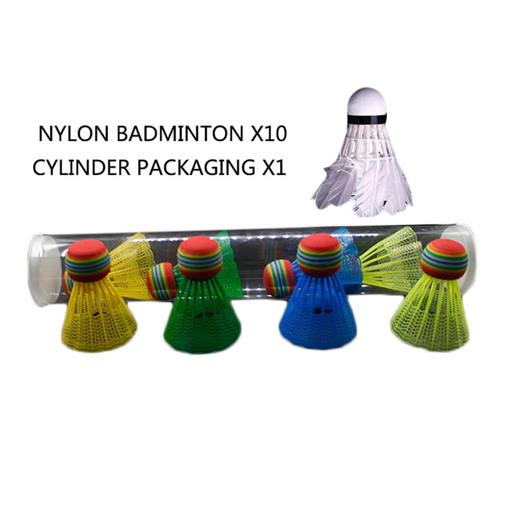 Bolas de badminton, ganso e mais velocidade para treinos, acessórios esportivos de nylon e badminton, 10 velocidades
