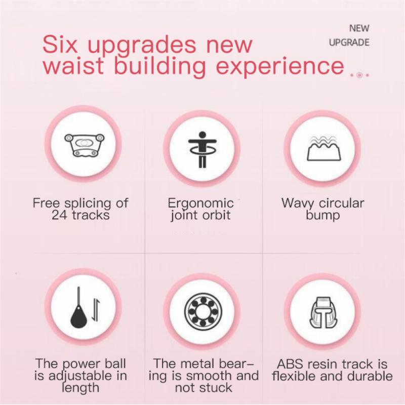 Yoga Smart Sport Hoops Fitness Einstellbar Smart Sport Kreis Die Dünne Taille Übung Ausrüstung 24 Abnehmbare Knoten Massage