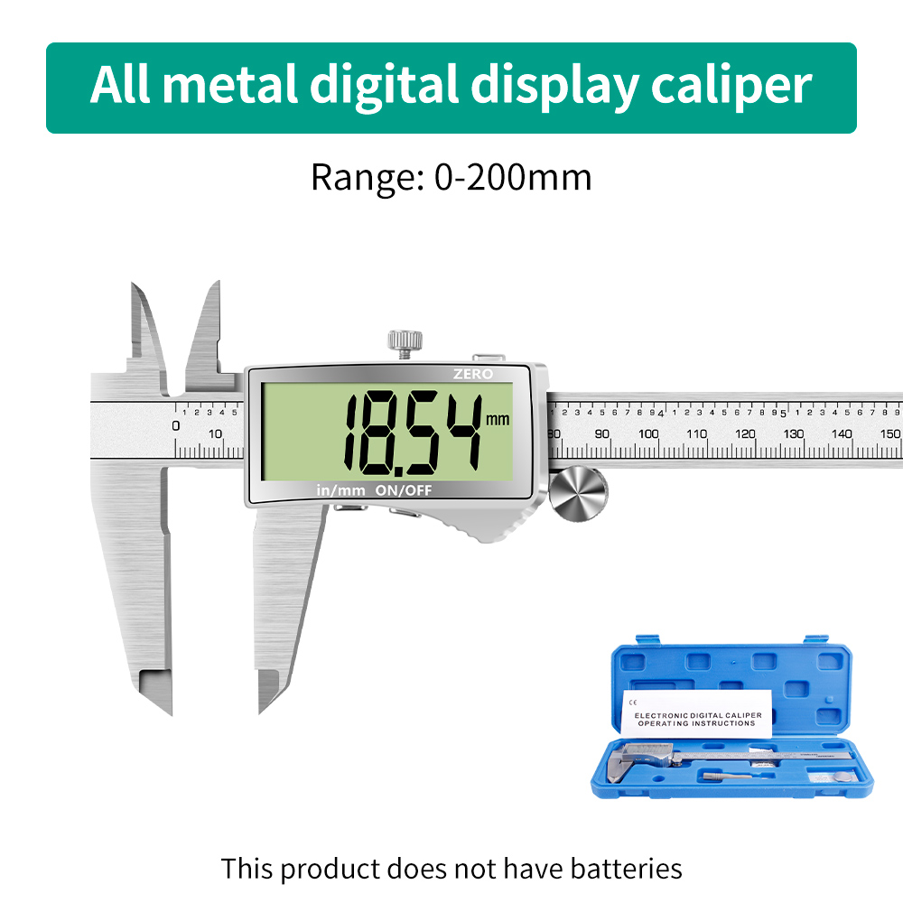 LUXIANZI Plastic Metal Vernier Caliper 0-150mm Micrometer Measuring Tools High-precision Stainless steel LCD Digital Calipers: LXZ921327