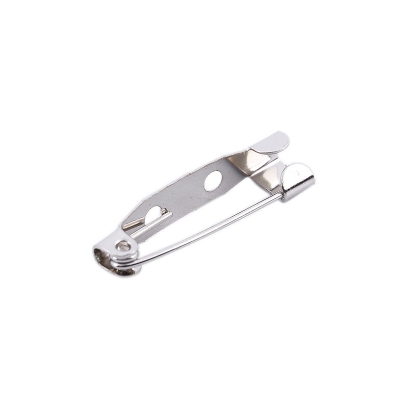 10 Brooch Bar Backs Safety Pins Catch Findings Small 25mm