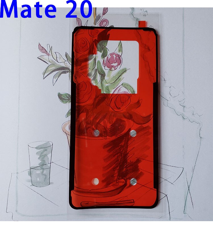 Back Cover Adhesive Glue Tape Sticker for HUAWEI Mate 10 pro Mate10pro BLA-AL00 Mate 20 pro rs Stickers 2pcs/lot